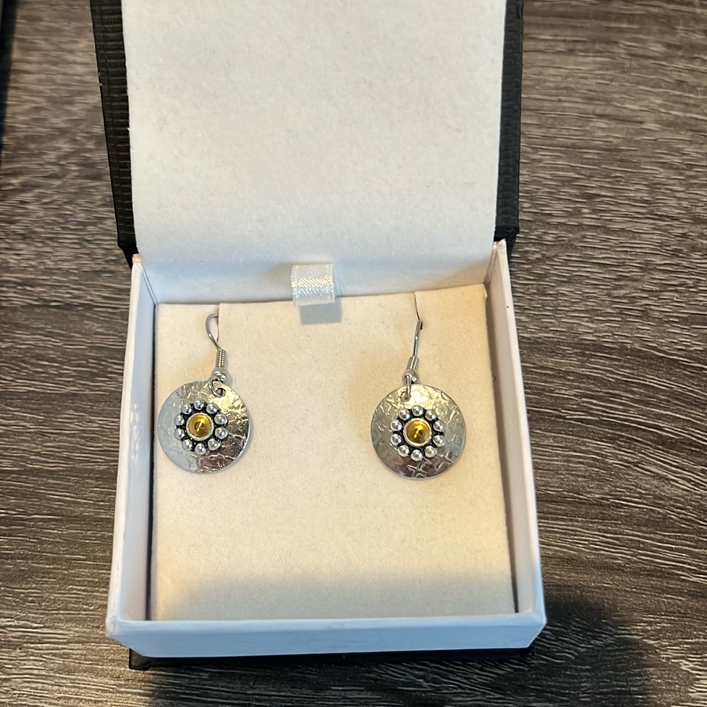 Sterling silver drop earrings